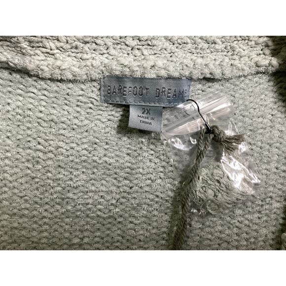 Barefoot Dreams Boucle cardigan sz 2X mint green - Picture 8 of 8